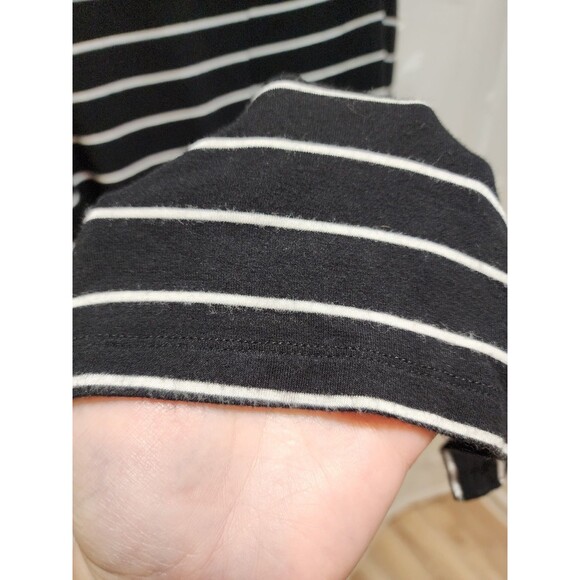 Old Navy Womens Black Medium Maxi Skirt Classic Striped High Waist Stretchy Fall - Picture 5 of 16